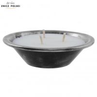 ZNICZ CERAMICZNY MISKA C800K GLINIANA SREBRNA
